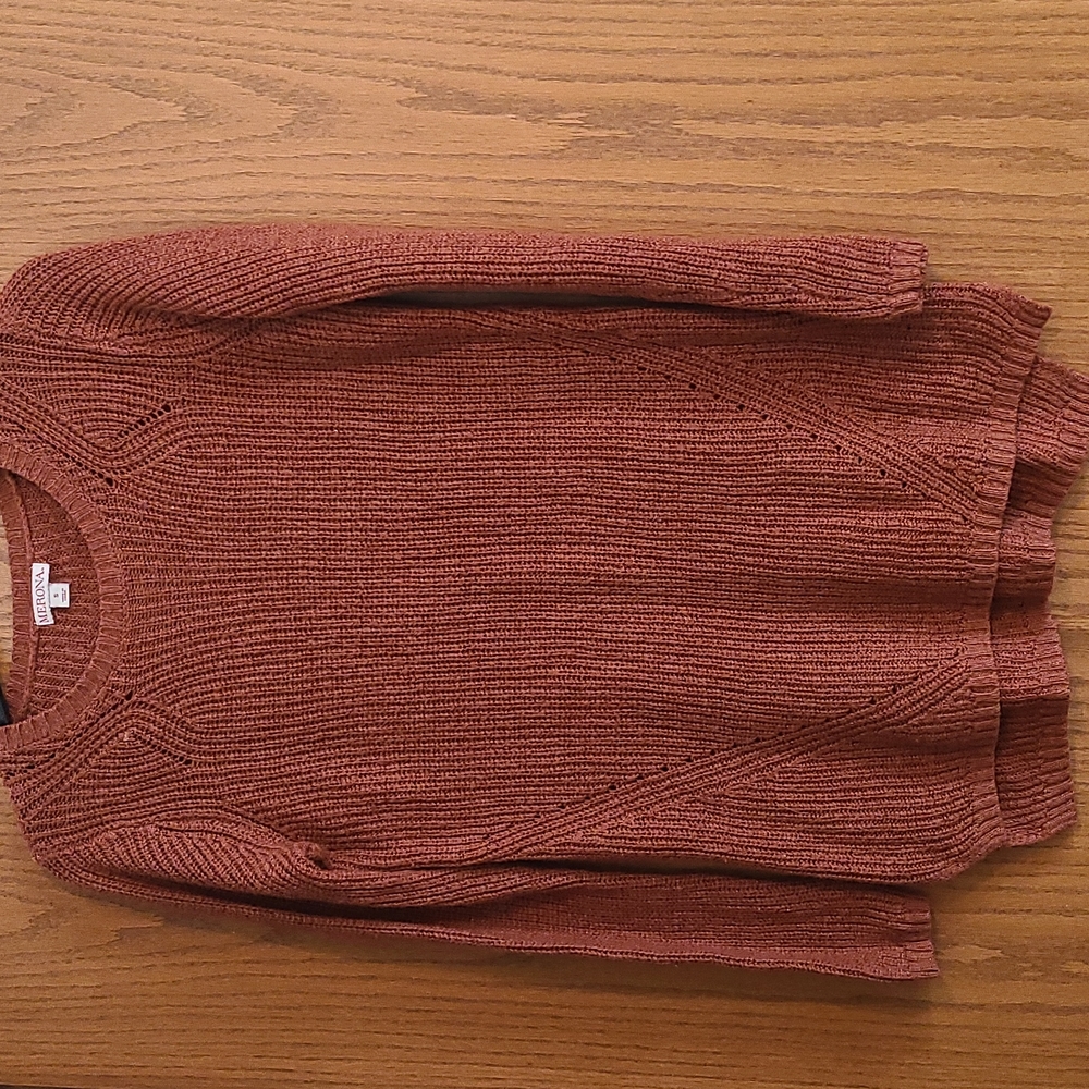 Burnt orange sweater